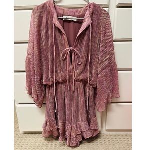 Impeccable Pig mauve metallic romper